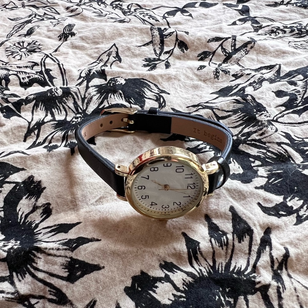 Dainty gold watch